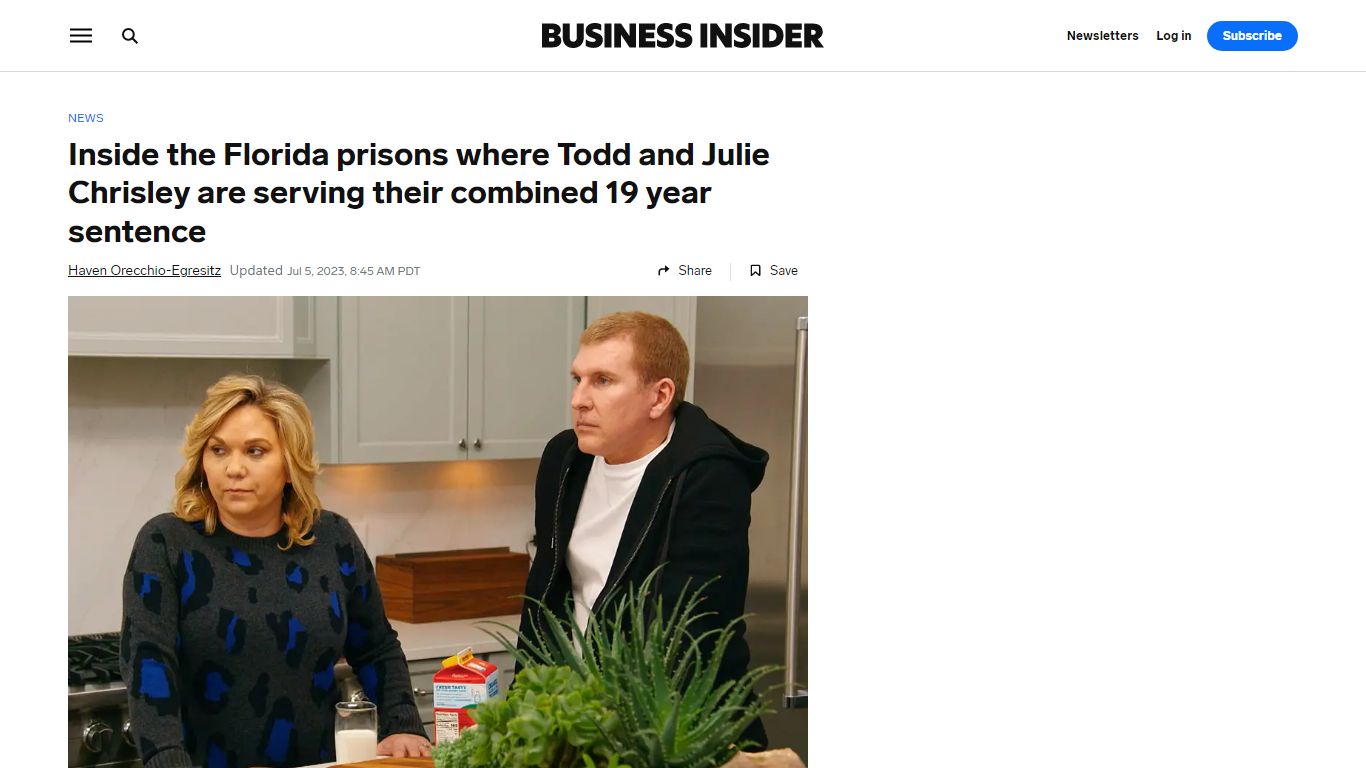 Inside the Florida prisons where Todd and Julie Chrisley are serving ...